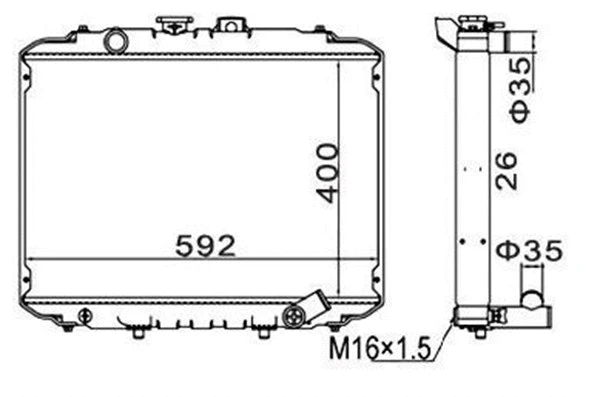 Radiator, engine cooling (359000301630)