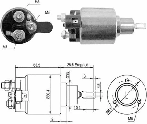 Solenoid Switch, starter (940113050050)