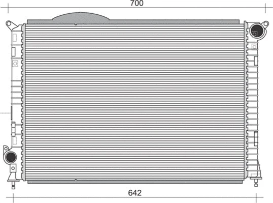 Radiator, engine cooling (350213860000)