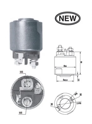 Solenoid Switch, starter (940113050546)