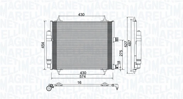 Condenser, air conditioning (350203886000)