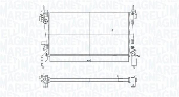 Radiator, engine cooling (350213172600)