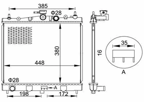 Radiator, engine cooling (359000301780)