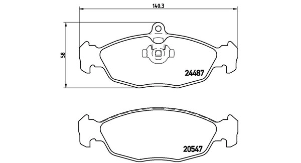 Brake Pad Set, disc brake (363700436017)