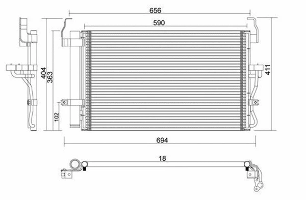 Condenser, air conditioning (359003220840)
