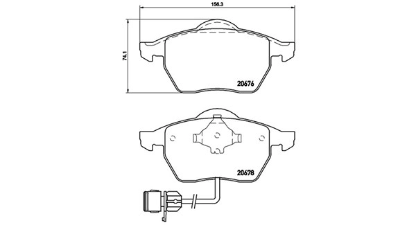 Brake Pad Set, disc brake (363700485026)