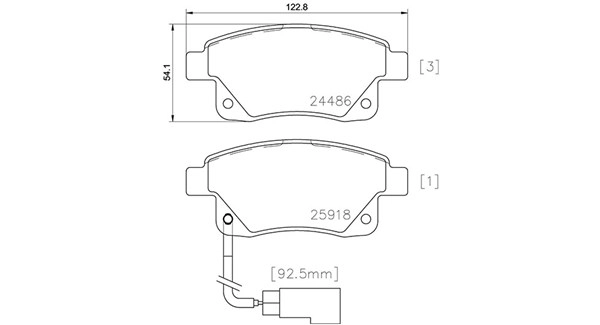 Brake Pad Set, disc brake