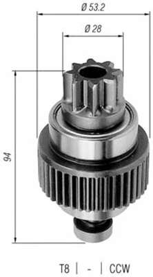 Pinion, starter (940113020251)