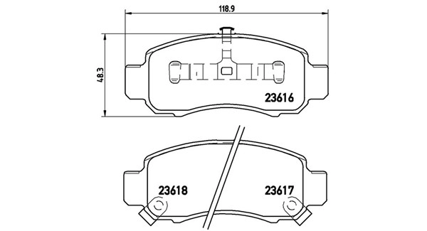 Brake Pad Set, disc brake (363700428033)