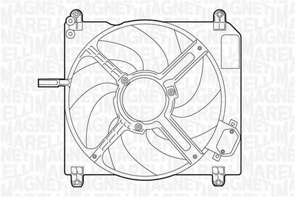 Fan, engine cooling (069422007010)