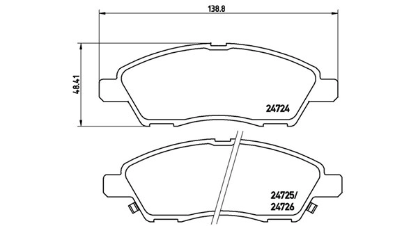 Brake Pad Set, disc brake (363700456070)