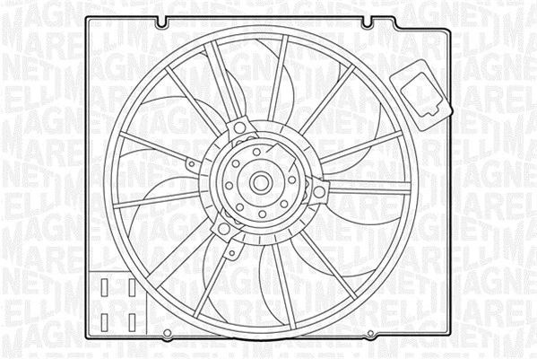 Fan, engine cooling (069422351010)