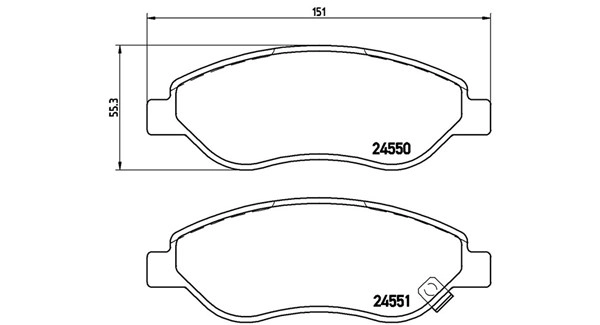 Brake Pad Set, disc brake