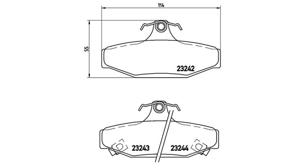 Brake Pad Set, disc brake (363700415004)