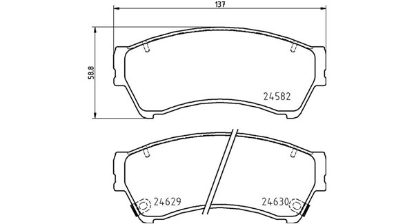 Brake Pad Set, disc brake (363700449060)