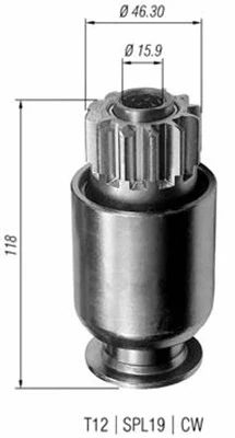 Pinion, starter (940113020187)