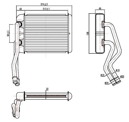 Heat Exchanger, interior heating (359000302020)