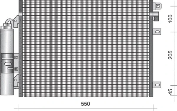 Condenser, air conditioning (350203366000)