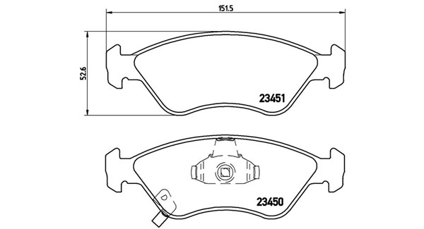Brake Pad Set, disc brake (363700430007)