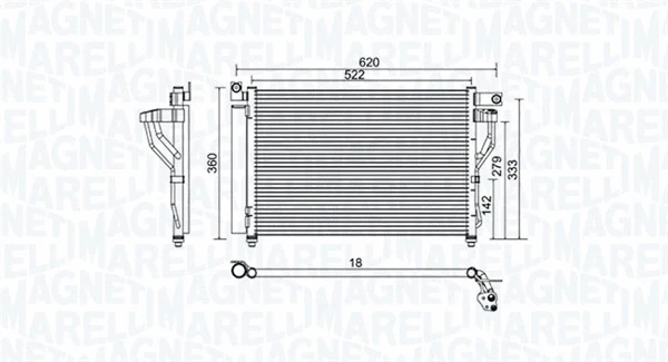Condenser, air conditioning (350203957000)