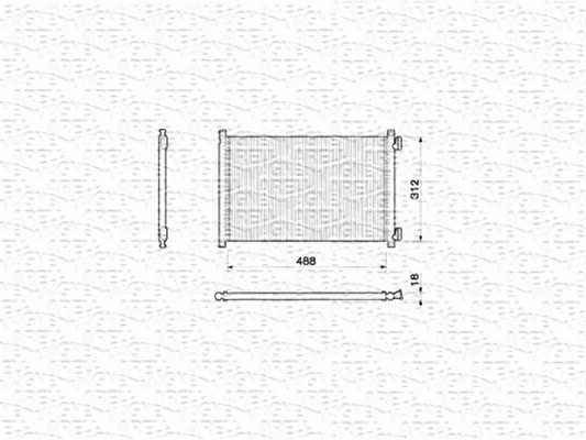Condenser, air conditioning (350203142000)
