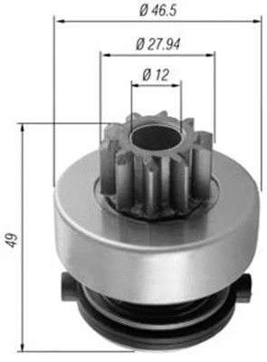 Pinion, starter (940113020353)