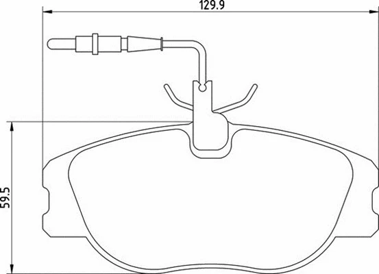 Brake Pad Set, disc brake (363700205084)