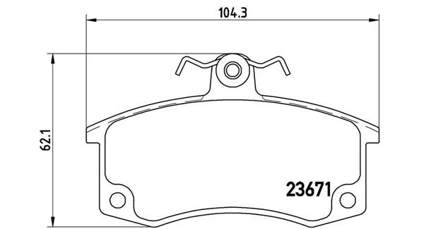 Brake Pad Set, disc brake (363700441004)