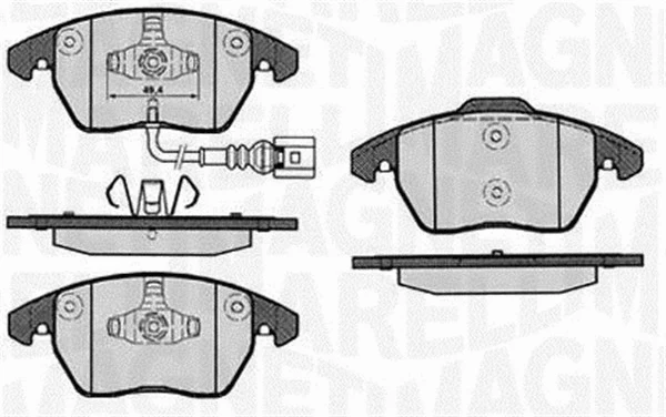 Brake Pad Set, disc brake (363916060657)