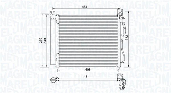 Condenser, air conditioning (350203952000)
