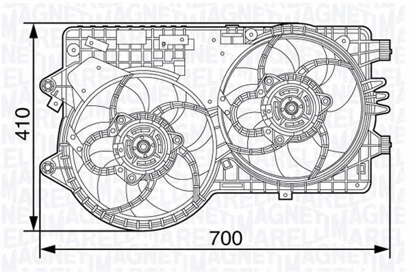 Fan, engine cooling (069422486010)