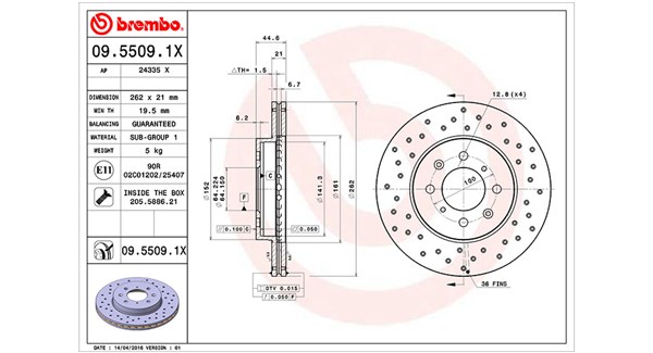 Brake Disc (360406027702)