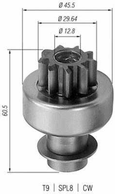 Pinion, starter (940113020037)