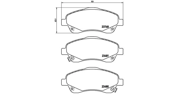 Brake Pad Set, disc brake