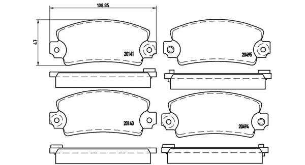 Brake Pad Set, disc brake (363700468001)