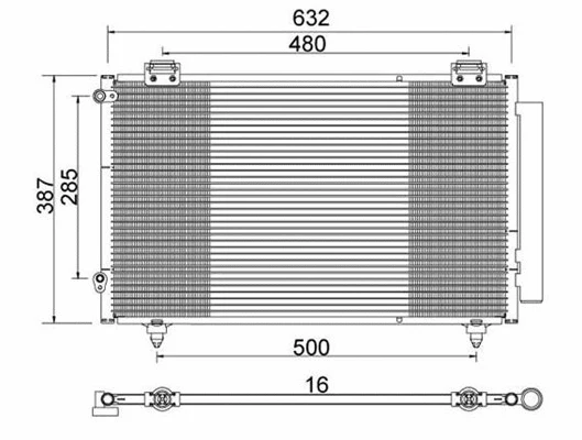 Condenser, air conditioning (359003221570)