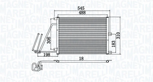 Condenser, air conditioning (350203950000)