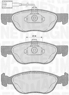 Brake Pad Set, disc brake (363916060102)