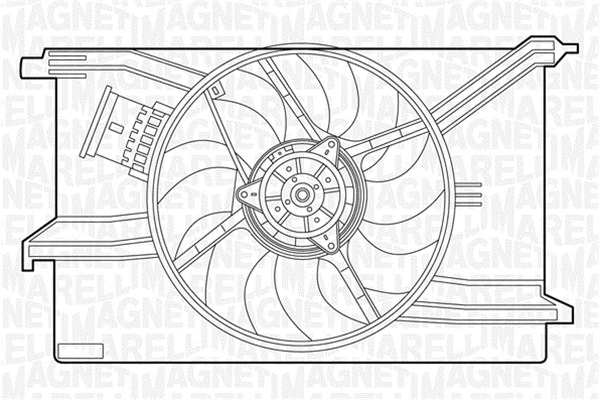 Fan, engine cooling (069422431010)