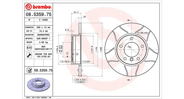 Brake Disc (360406015905)