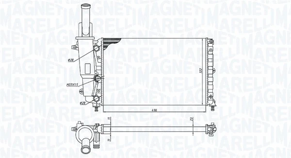 Radiator, engine cooling (350213171200)