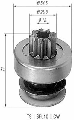 Pinion, starter (940113020061)
