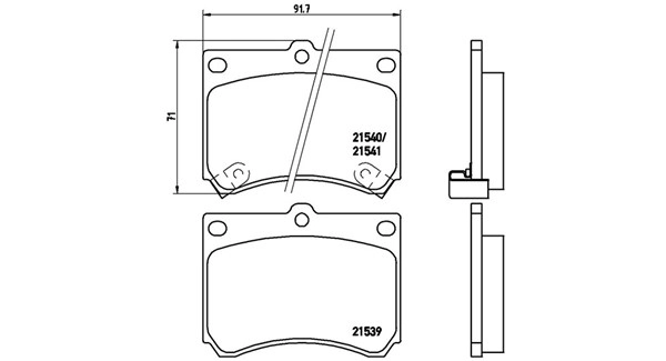 Brake Pad Set, disc brake (363700449011)
