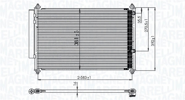 Condenser, air conditioning (350203850000)