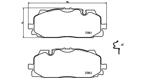 Brake Pad Set, disc brake
