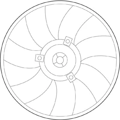 Fan, engine cooling (069422228010)