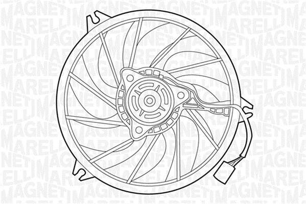 Fan, engine cooling (069422303010)