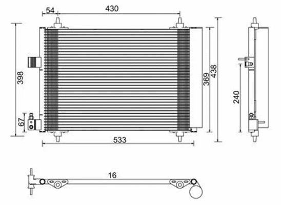 Condenser, air conditioning (359003220470)