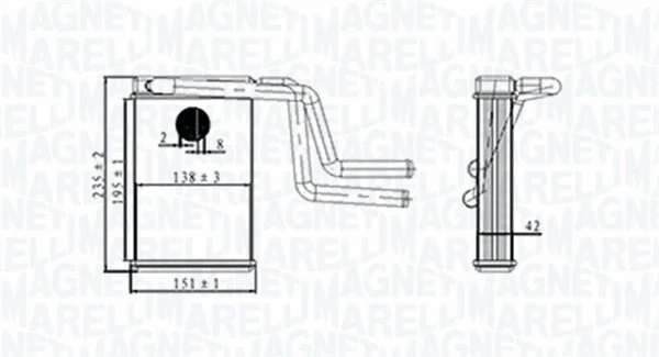 Heat Exchanger, interior heating (350218487000)