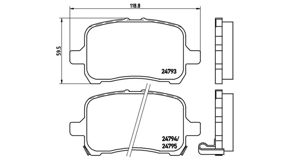 Brake Pad Set, disc brake (363700410015)